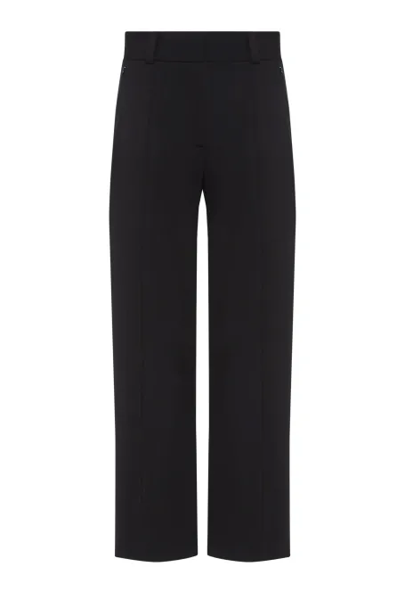 Pantaloni negri cu croi larg Pantaloni negri cu croi larg