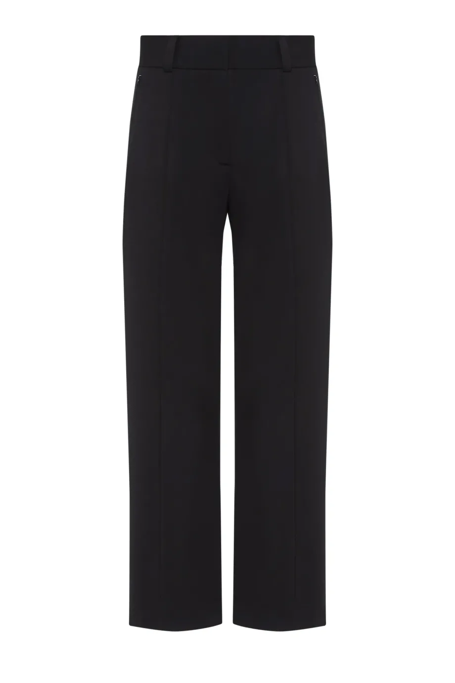 Pantaloni negri cu croi larg Pantaloni negri cu croi larg