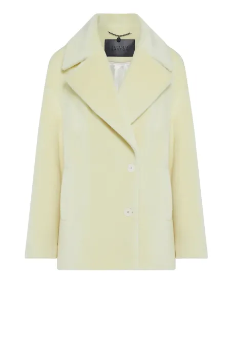 Jachetă din lână de alpaca Baby Suri