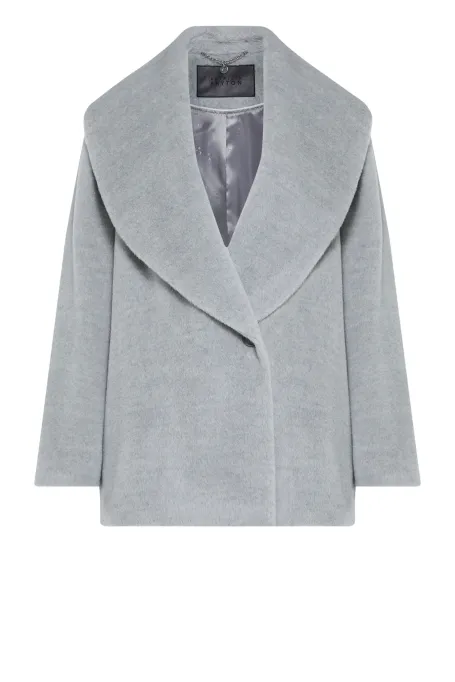 Geaca gri baby suri alpaca