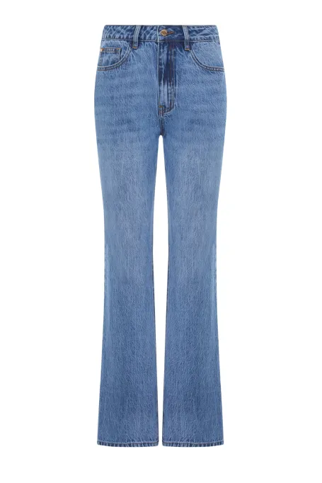 Blugi bootcut cu talie înaltă Blugi bootcut cu talie înaltă