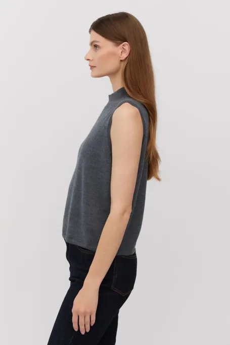 Culoare gri fără mâneci