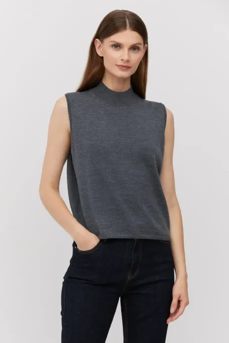 Culoare gri fără mâneci