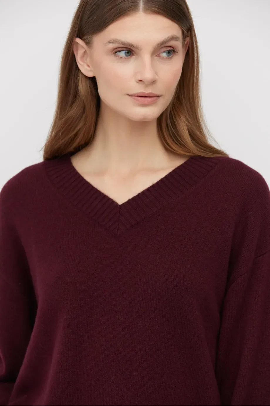 Luźny sweter z kaszmirem i wełną merino Luźny sweter z kaszmirem i wełną merino