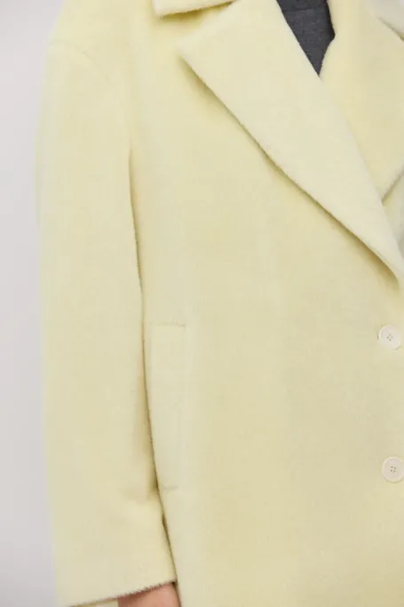 Jachetă din lână de alpaca Baby Suri