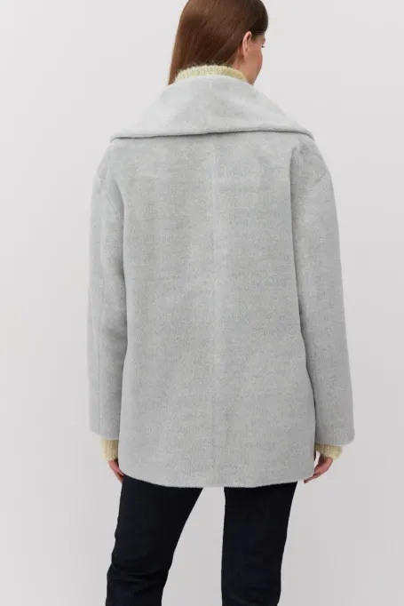 Geaca gri baby suri alpaca