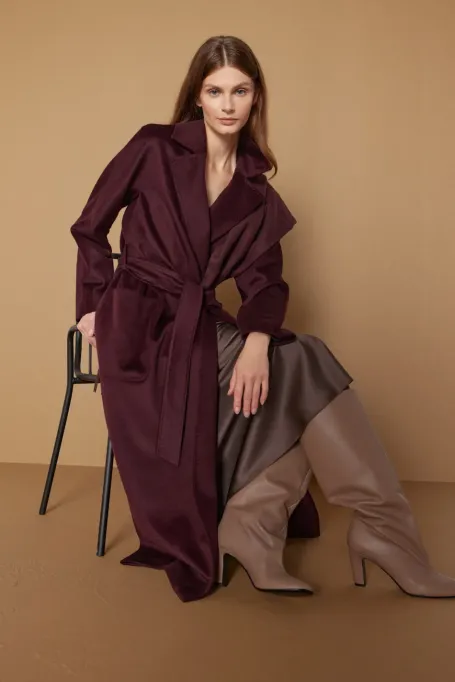 Cizme maro cu tija lată