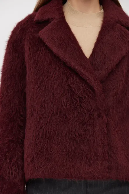 Jachetă din alpaca și lână de miel Cherry Jachetă din alpaca și lână de miel Cherry