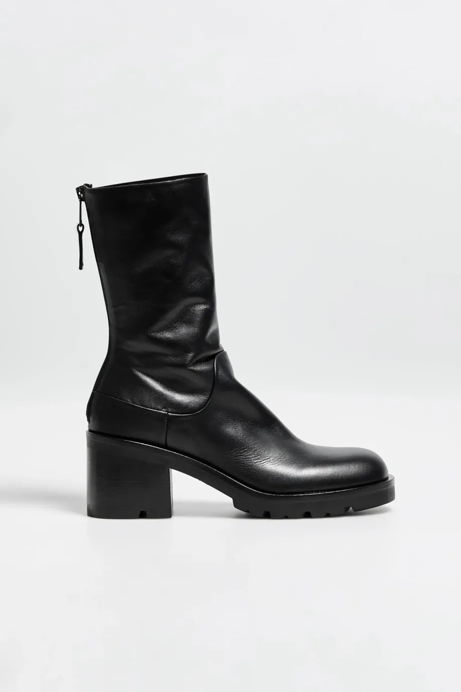 Botine negre din piele Botine negre din piele
