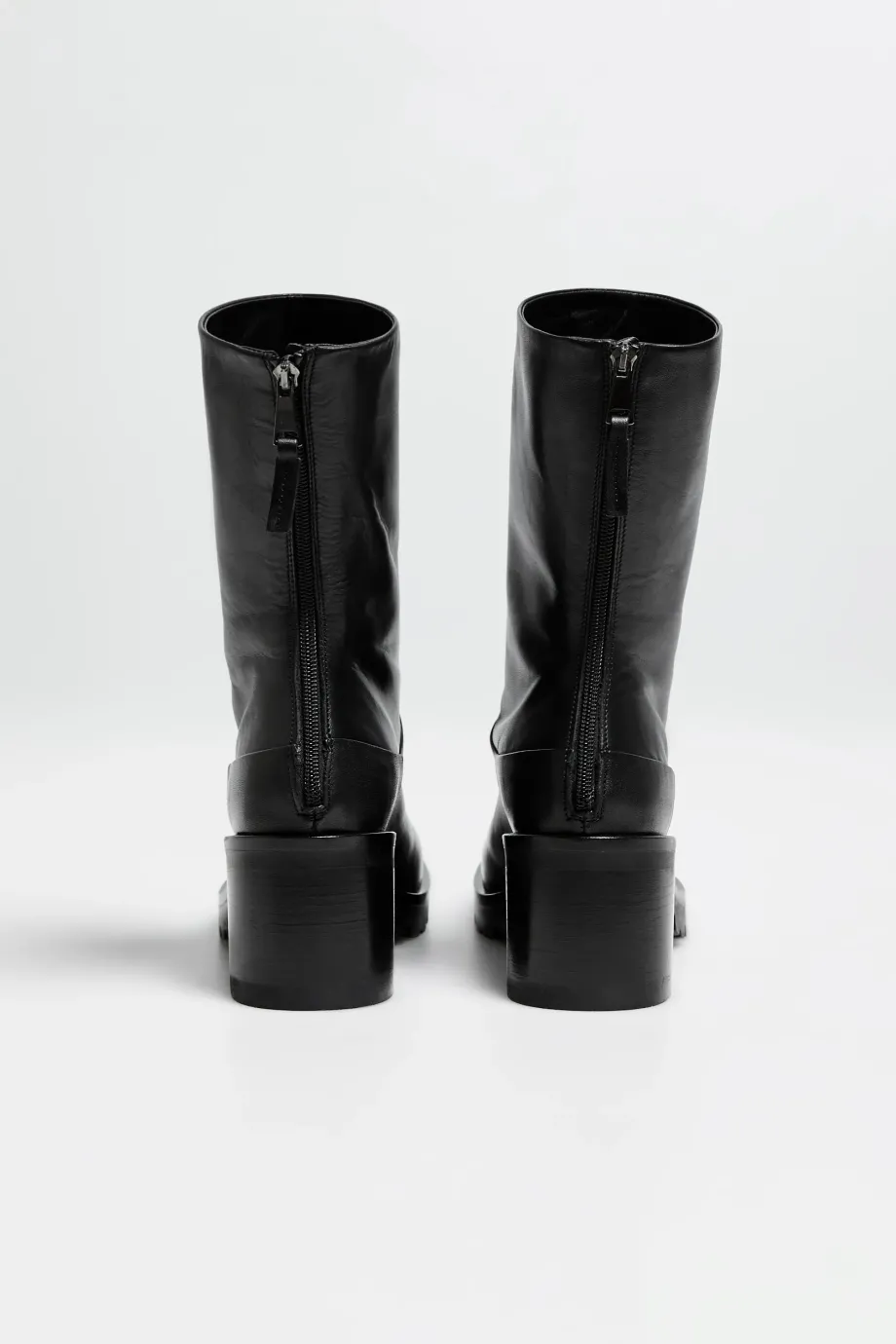 Botine negre din piele Botine negre din piele