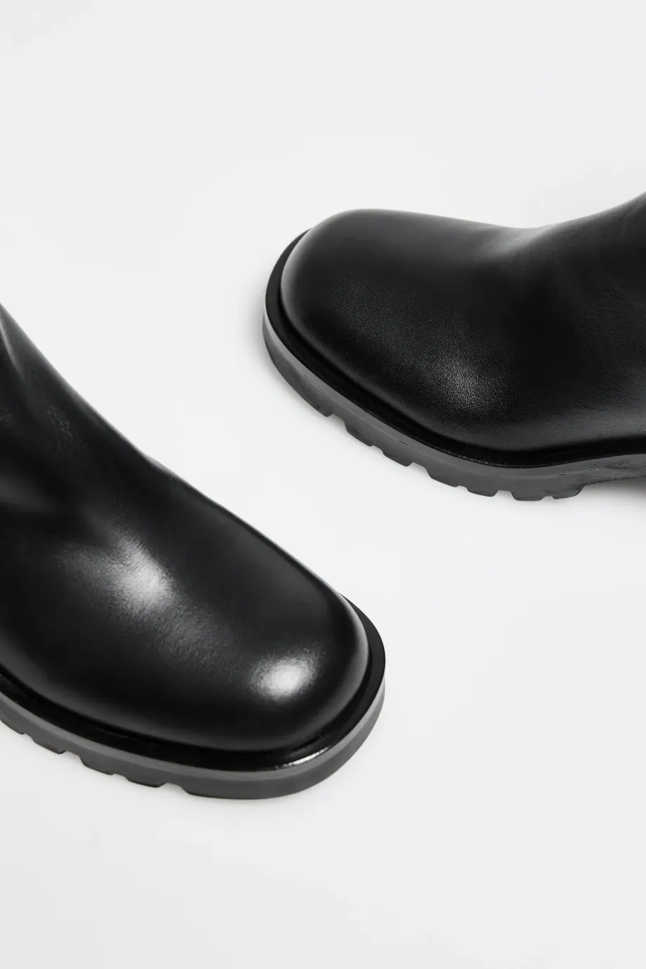 Botine negre din piele Botine negre din piele
