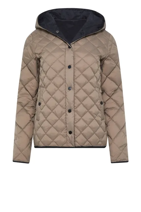 Jachetă reversibilă din puf cu glugă