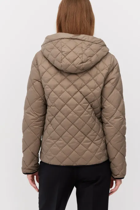 Jachetă reversibilă din puf cu glugă