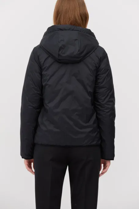 Jachetă reversibilă din puf cu glugă