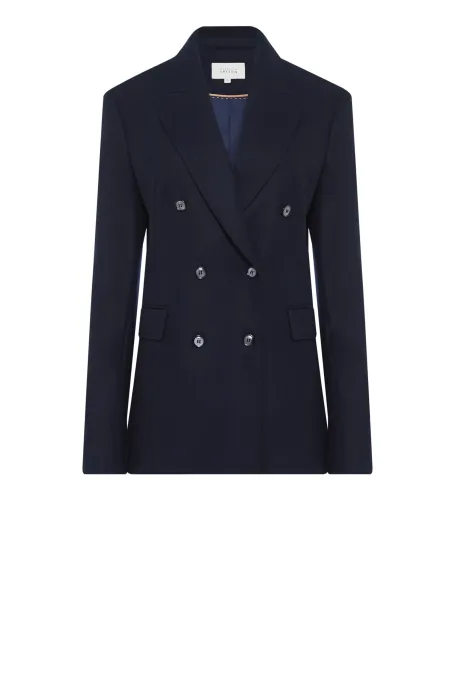 Sacou de costum bleumarin din cașmir