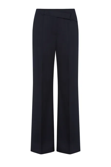 Pantaloni de costum bleumarin cu cașmir