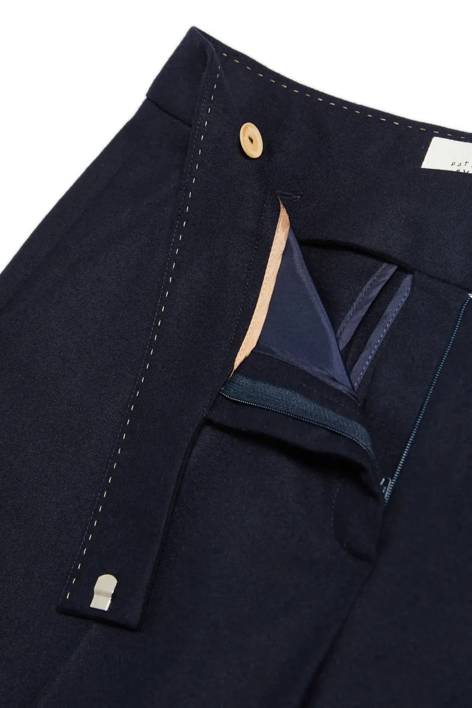 Pantaloni de costum bleumarin cu cașmir Pantaloni de costum bleumarin cu cașmir