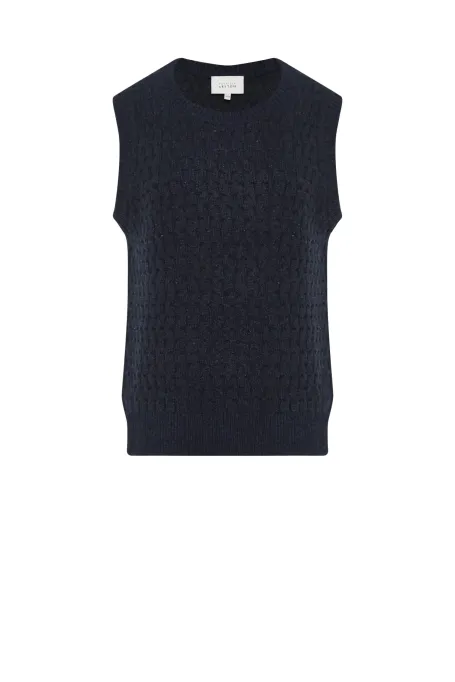 Vestă albastru marin Vestă albastru marin