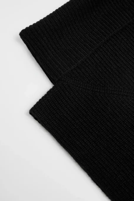 Pulover cu guler înalt din amestec de cașmir