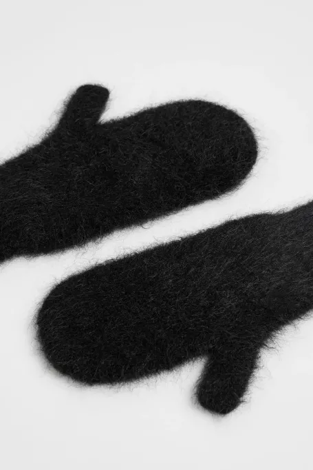 Mănuși negre Suri din lână de alpaca