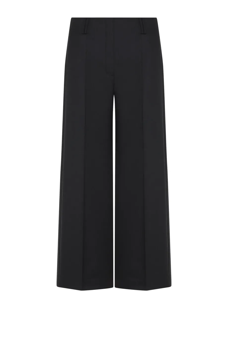 Pantaloni culotte negri cu lână Pantaloni culotte negri cu lână