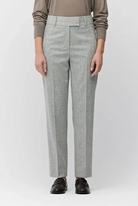 Pantaloni gri de costum cu cașmir - Patrizia Aryton