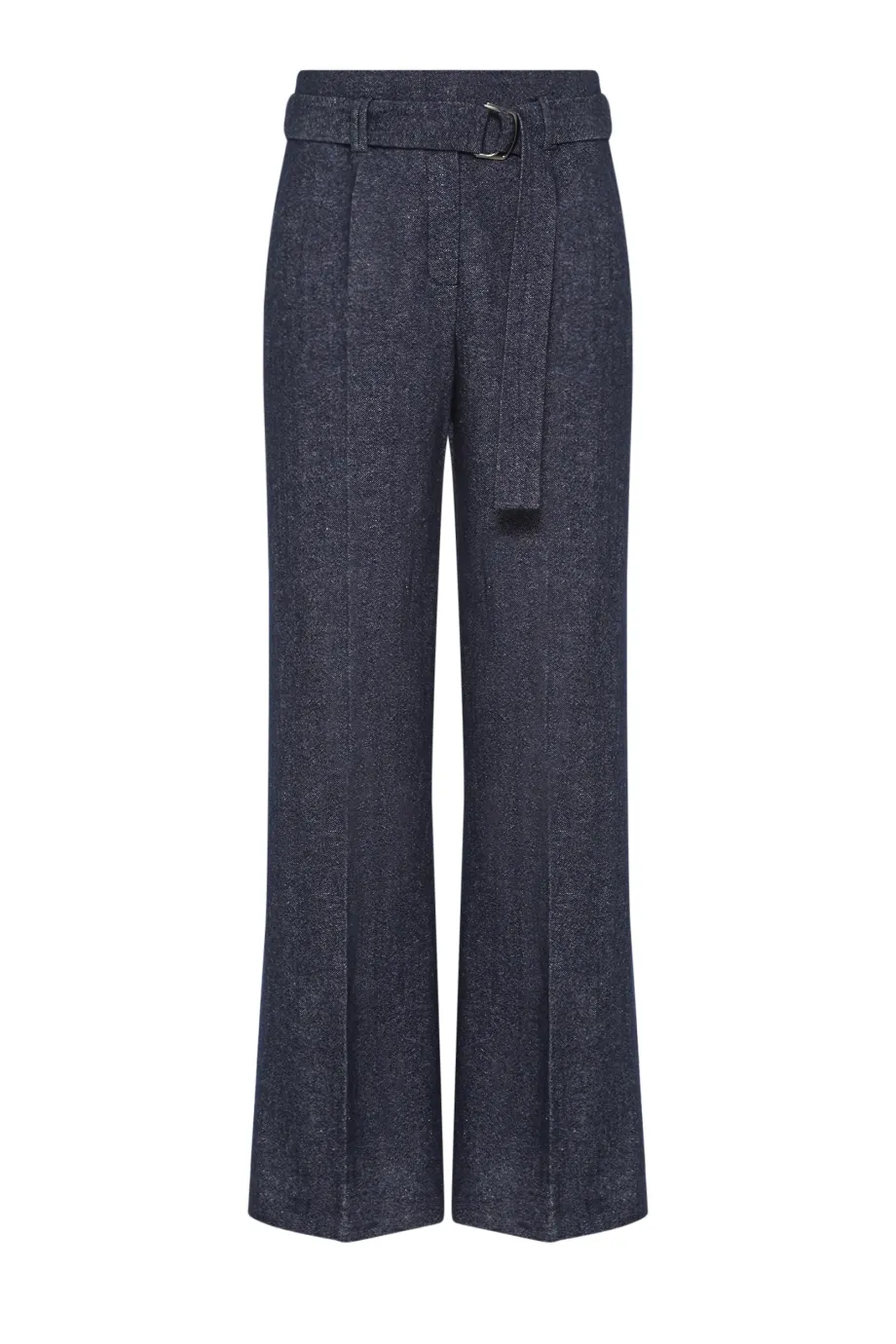 Pantaloni de costum gri din in și cașmir Pantaloni de costum gri din in și cașmir