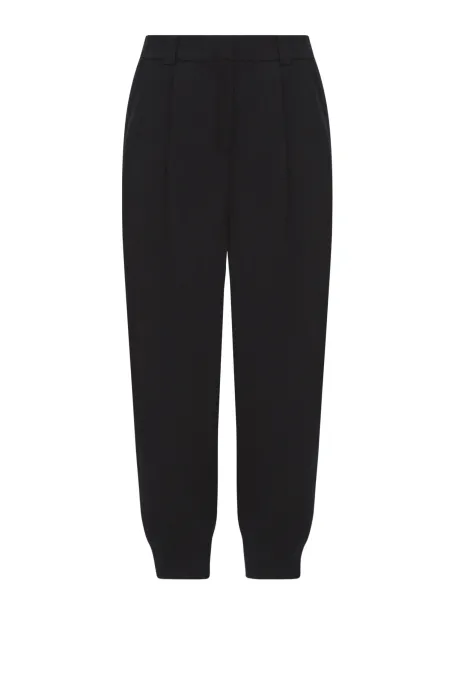 Pantaloni negri din lână și in Pantaloni negri din lână și in