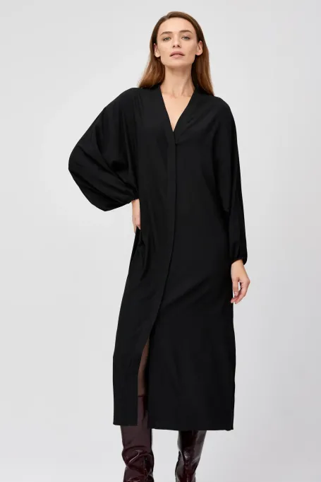 Rochie neagră din mătase