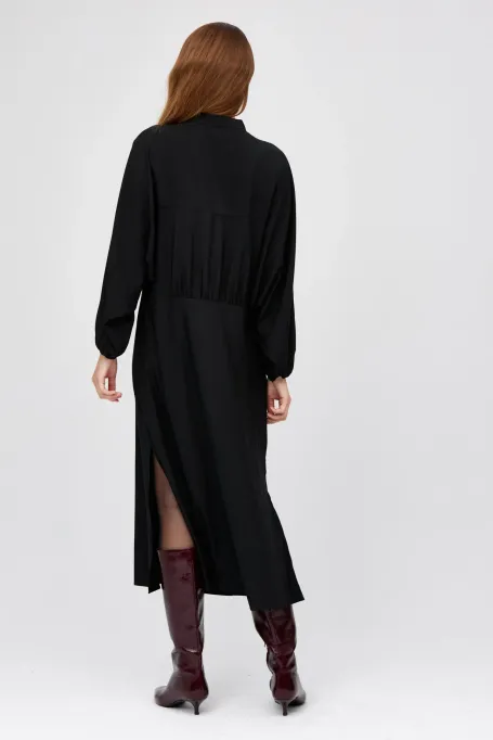 Rochie neagră din mătase