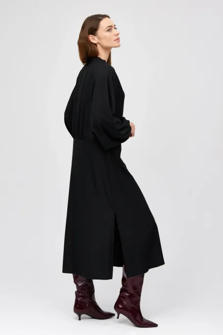 Rochie neagră din mătase