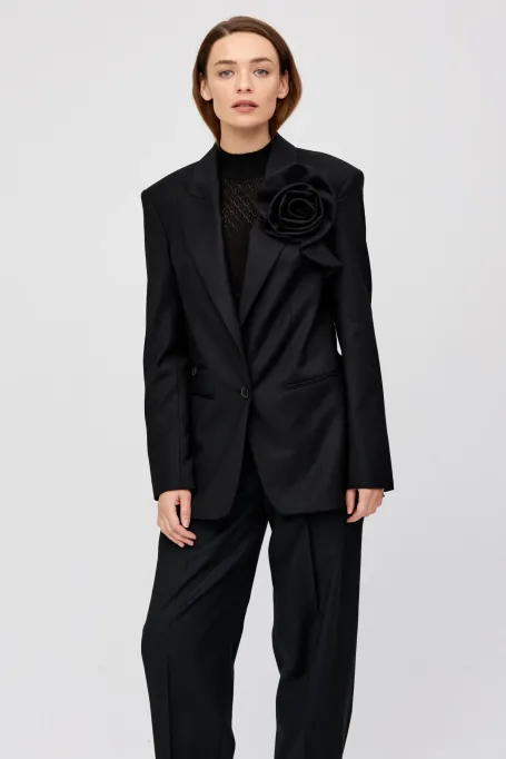 Sacou din lână cu umeri largi pentru costum - Patrizia Aryton