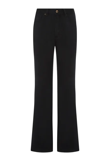 Jeans negri cu picior drept - Patrizia Aryton