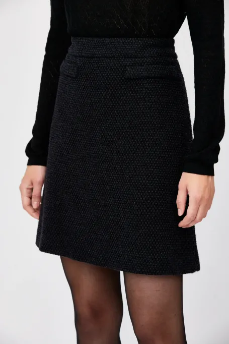 Mini fustă din lână