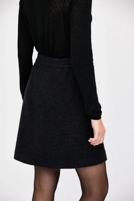 Mini fustă din lână