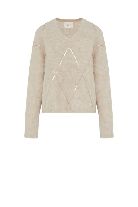 Pulover din lână de alpaca