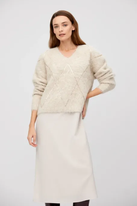 Pulover din lână de alpaca