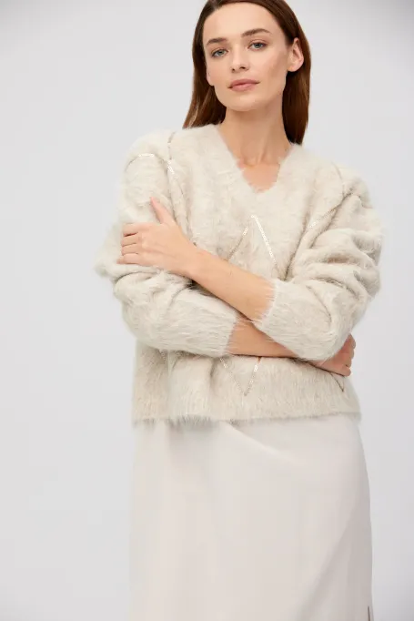 Pulover din lână de alpaca