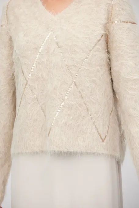 Pulover din lână de alpaca