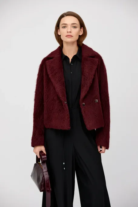 Jachetă din alpaca și lână de miel Cherry - Patrizia Aryton