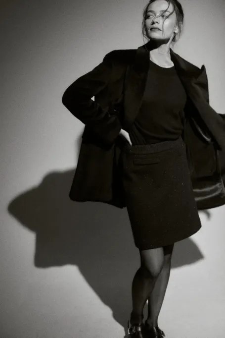 Mini fustă din lână - Patrizia Aryton