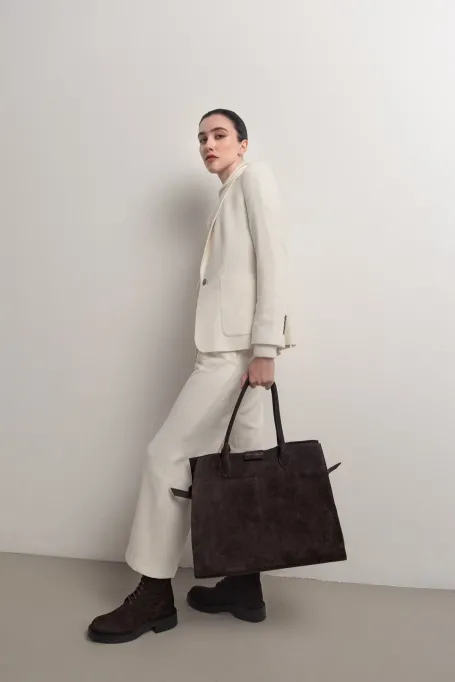 Ghete cu șireturi din piele întoarsă - Patrizia Aryton