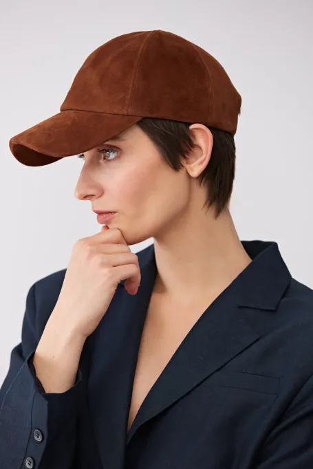 Șapcă din piele întoarsă - Patrizia Aryton