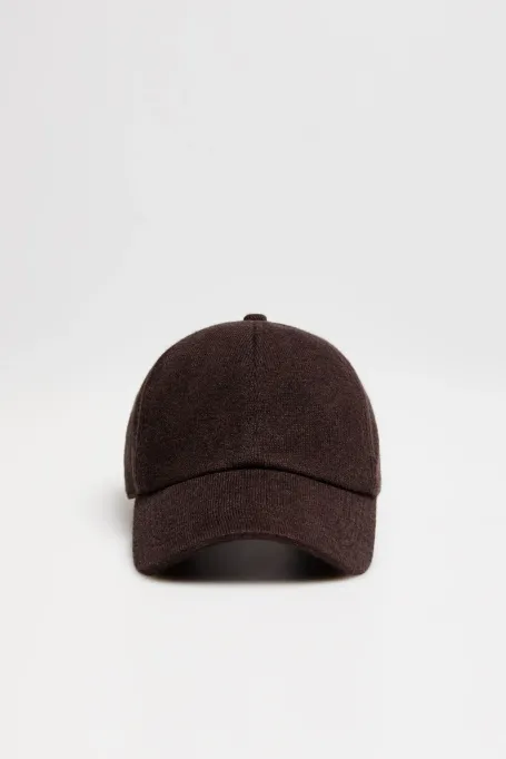 Șapcă cu cozoroc cu adaos de cașmir