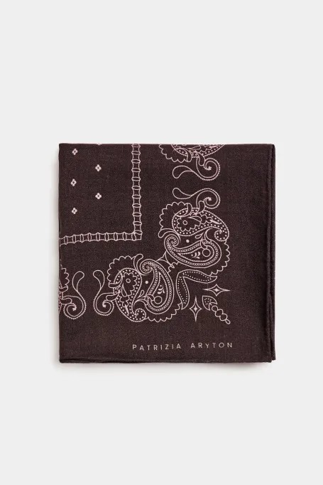 Eșarfă din lână și mătase