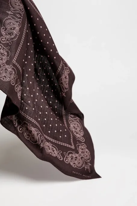 Eșarfă din lână și mătase