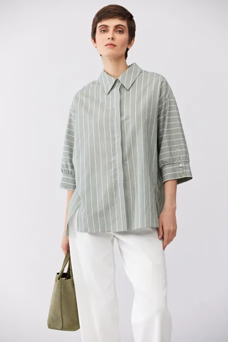 Cămașă lejeră din in și bumbac - Patrizia Aryton