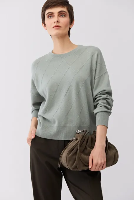 Bluză din lână merinos și cașmir - Patrizia Aryton