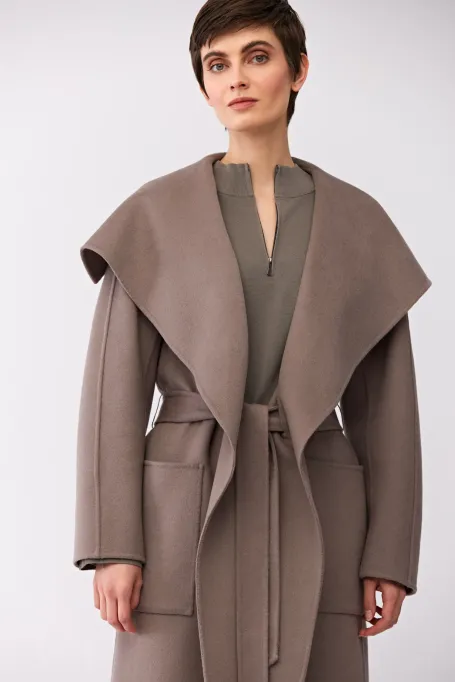 Palton double face cu mătase - Patrizia Aryton