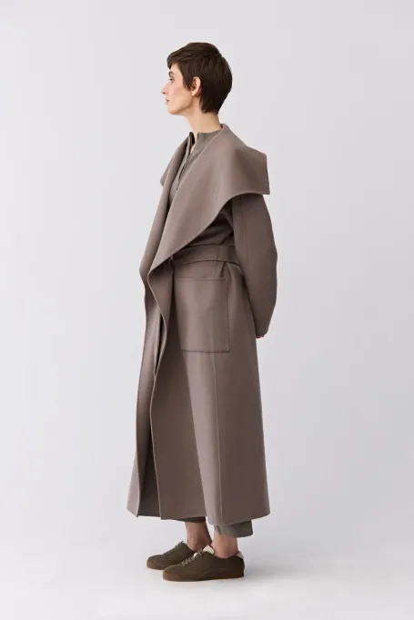 Palton double face cu mătase - Patrizia Aryton